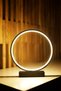 Nish Design Wired Metal Led Table Lamp – Circular Design Night Light - 4