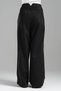 Women's Woven Fabric Waist Pleat Detailed Comfortable Fit Pants - 5