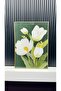 Digital Printed Metal Framed Glass Proposal Decorative Table - Pastel Bouquet - 3