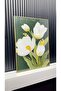 Digital Printed Metal Framed Glass Proposal Decorative Table - Pastel Bouquet - 2