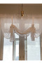 Tie-Detail Curtain Retro Linen Look Tulle Curtain, Kitchen Living Room Children's Room Balcony Tulle - 7