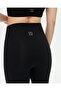 Black High Waist Organic Cotton Flared Leg Leggings - 4