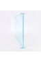 Clear Blue Rectangular Acrylic Serving Tray - Size 65 X 45 X 6 Cm - Weight 2.5 Kg - Ideal For Foods - 4