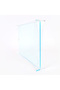 Clear Blue Rectangular Acrylic Serving Tray - Size 50 X 36 X 6 Cm - Weight 1.75 Kg - 3