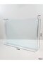 Clear Blue Rectangular Acrylic Serving Platter - 50 X 36 X 6 Cm - 1.75 Kg - 3