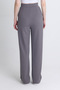 Gray Stretch Fabric Velcro Closure Detail Palazzo Pants 4055A - 5