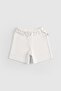 Organic Cotton Pointel Baby Ecru Shorts Set - 4
