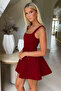 Square Neck Woven Dress Jt9002 - 3
