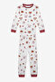 Girl's Animals Off-White Pajama Set