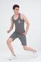 Men's Swimmer Cut Sports Tank Running Athlete Tank Top