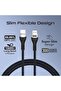 كابل HDMI 2.1، كابل HDMI إلى HDMI رفيع بطول 3 أمتار مع عرض نطاق ترددي 48 جيجابت في الثانية، دقة 8K بتردد 60 هرتز، UHD D - 4