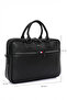 Black Faux Leather Briefcase - Plevr50073 - 4