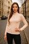 Women's Turtleneck Knitwear Women's Sweater Long Sleeve Lycra Powder Knitwear Blouse - 4