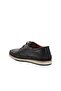 Black Genuine Leather Men's Casual Shoes - 4