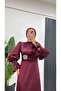 Brooch Detailed Evening Dress 1157 - 2