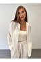 Elastic Waist Modal White Shirt and Trousers Suit - 2