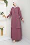 Plus Size Mother Dress with Sprinkled Stones - 6