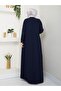 Plus Size Full Length Mother's Dress with Cape - 7