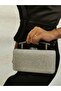 Women's Evening Big Silver Shiny Chain Wedding Night Party Bag - 5