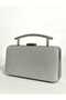 Women's Evening Big Silver Shiny Chain Wedding Night Party Bag - 8