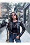 Women's Seamless Leather Jacket - 5
