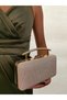 Women's Evening Big Gold Gold Shiny Chain Wedding Night Party Bag - 6