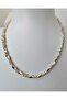 Dorika Detailed Spiral Yellow Silver Casting Necklace - 2