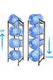 4Tier Water Bottle Organizer,5 Gallon Water Bottle Holder, Water Bottle Rack Stainless Steel Shelf E - 7
