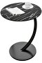 C-Shaped End Table, Sofa Side Table, Bedside End Table, Portable and Easy to Assemble Nightst - 2