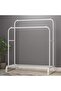Clothes Rack, Clothing Garment Rack Metal Double Rail Hanging Clothes 2-Tier Storage Shelf For Boxes - 3