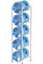 5-Tier Water Cooler Jug Rack - 5 Gallon Water Bottle Storage Rack Jug Holder - Heavy Duty Bottle Bud