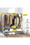 Garment Rack, Clothing Rack with Wheels, Double Rods Multi-Functional Bedroom Clothing Rack, Garment - 6