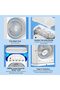 Portable Air Conditioners Rechargeable Rotating, Double Head Cooling Fan with Remote, Air Cooler wit - 7