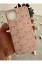 iPhone 13 / 14 Compatible Case Velvet Inside Launch Ribbon Bow Design Printed Silicone Cover