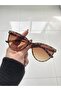 Tomy Leopard Sunglasses Cateye Brown Glass Color - 2