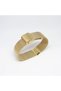 Yellow Gold Color Mesh Fine Mesh Steel Plated Metal Watch Band 18mm - 2