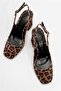 Women's Psc Gv Leopard Pattern Heeled Shoes - 5