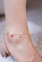 Colorful Premium Gold Women's Steel Anklet with Hangers - 4