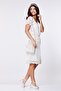Angel Sleeve Flapper Plus Size Dress in Off White - 7