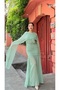 Cape Skirt Chiffon Lined Special Occasion Graduation Wedding Henna Engagement Women's Dress