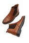 Genuine Leather Mbzyn2305-Tb Tan Rubber Detailed Zippered Men's Boots & Chelsea - 3