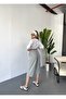 Women's Large Size High Waist Linen Look 100% Cotton Capri W203 - 4