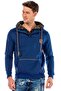 C44200 Double Layer Collar Knit Detail Men's Sweatshirt