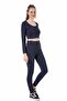 Wlr142 Textured Body Leggings Sports Set - 3