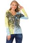 Wl335 Patterned Slim Thin Sweatshirt - 3