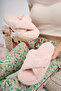 Fluffy Plush Cross-Banded Women's Indoor Slippers Winter Soft Indoor Slippers Do Not Make Sound Sole - 5