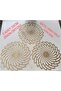 3 Pieces of Coffee Table Covers (Excluding Coffee Tables)/33Cm/Silvery Shiny Gold/Artificial Leather/Glitter Does Not Shed/Can Be Washed. - 2