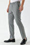 Men's Gray Polyviscon Trend Patterned Dynamic Fit Classic Trousers - 4