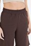 Women's cotton capri pants - coffee - 7003-ka - 6