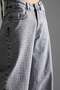 Women's Smoked Color 3S5-12 Palazzo Fit Shiny Stone Detailed Design Denim Jean - 3